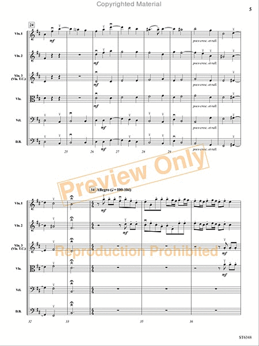 Grave and Allegro String Orchestra scores gallery preview page 6