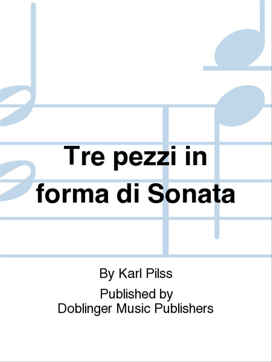Tre pezzi in forma di Sonata Piano scores gallery preview page 1