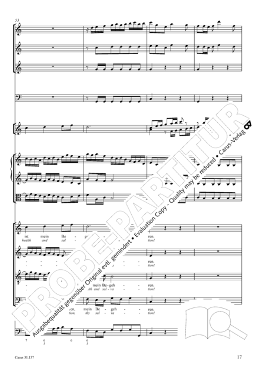 Praise ye, Almighty God, King and our ruler exalted (Lobe den Herren, den machtigen Konig der Ehren) ATB scores gallery preview page 18