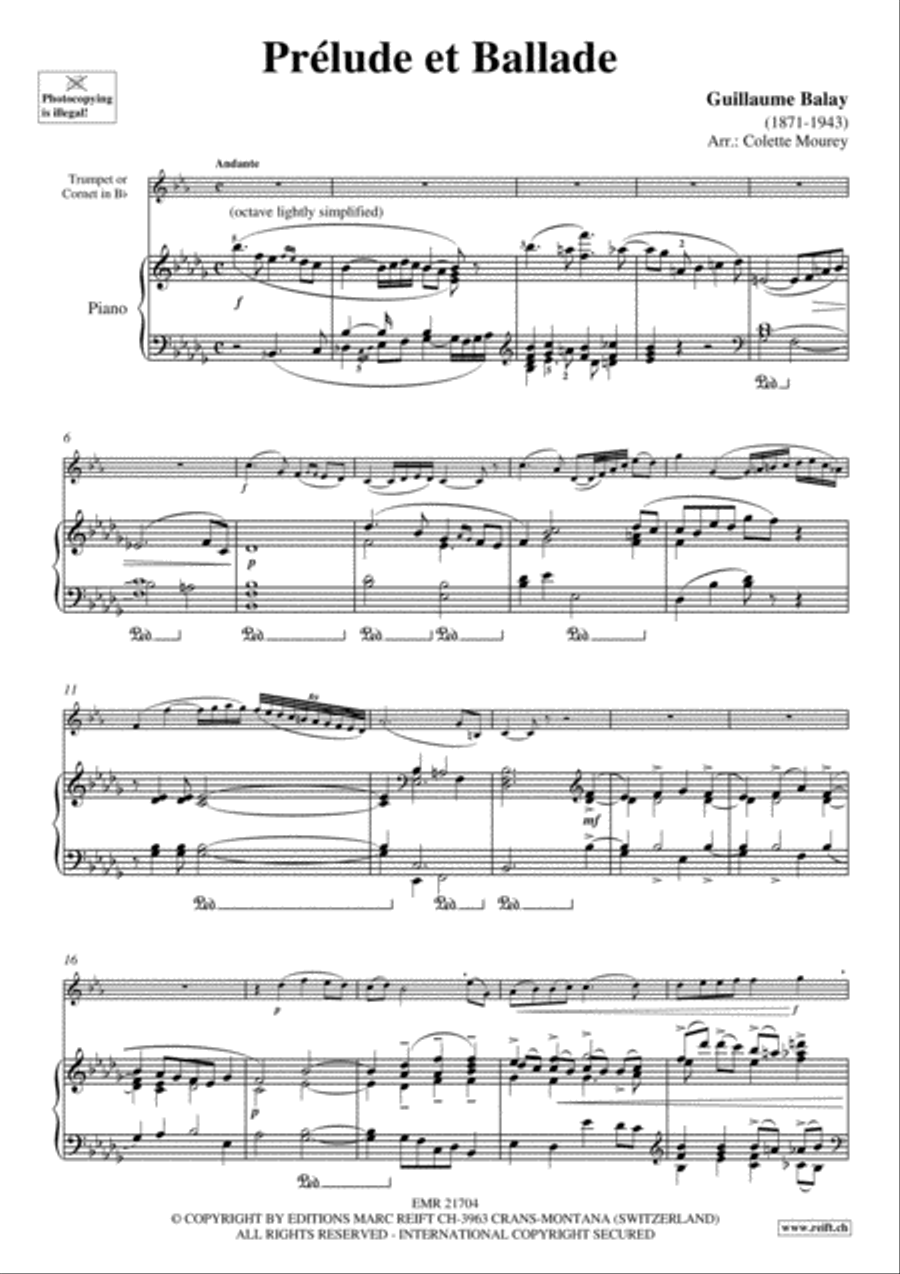 Prelude et Ballade Cornet scores gallery preview page 3
