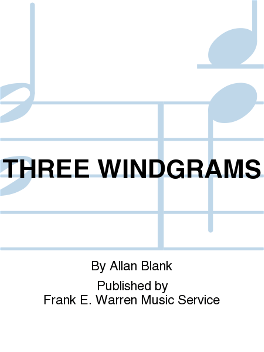 Three Windgrams Woodwind Trio scores gallery preview page 1