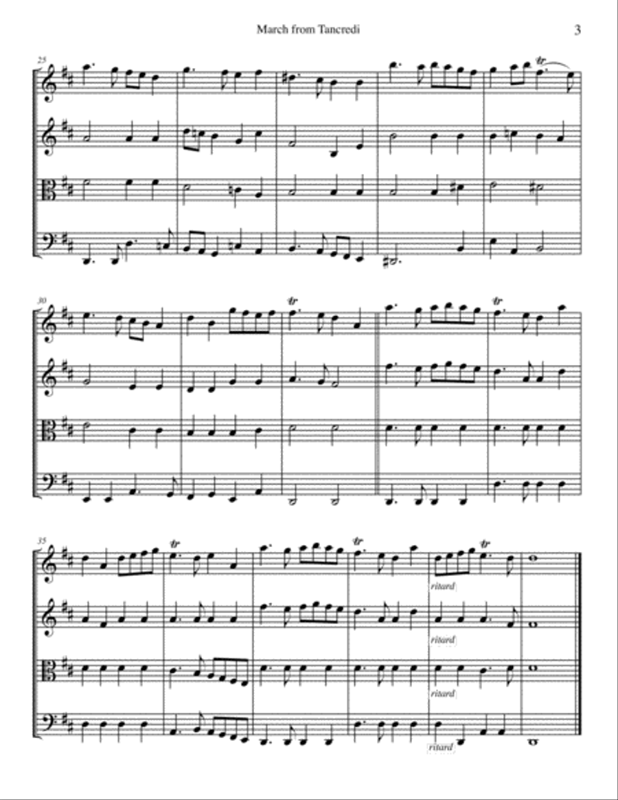 March from Tancredi Set of Parts scores gallery preview page 4