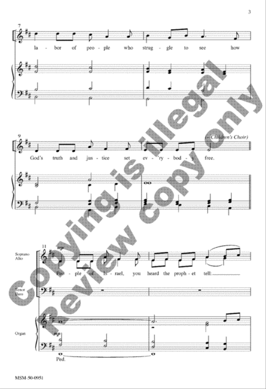 All Earth Is Hopeful 4-Part scores gallery preview page 9