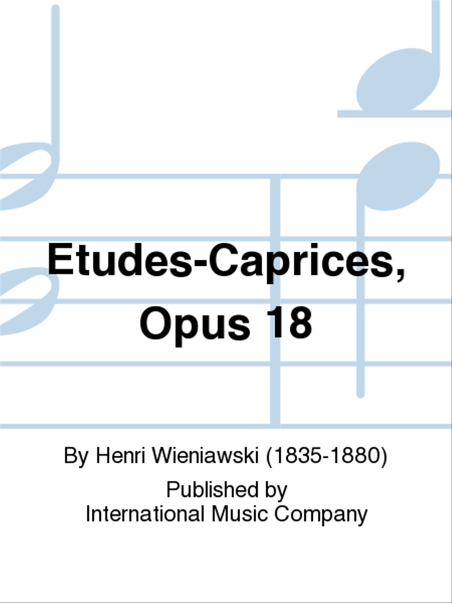 Etudes-Caprices, Opus 18 by Henri Wieniawski Viola - Sheet Music