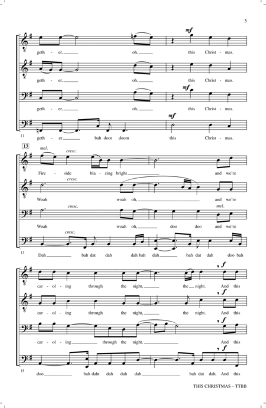 This Christmas TTBB scores gallery preview page 3