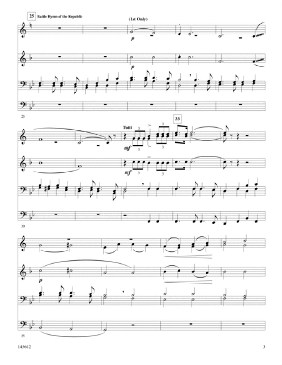 Patriot's Medley Patriot's Medley Chamber Music scores gallery preview page 3