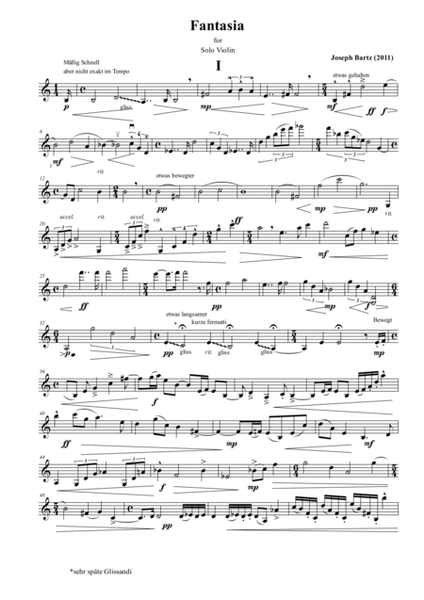 Fantasia for Violin