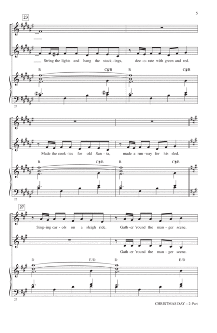 Christmas Day 2-Part scores gallery preview page 4