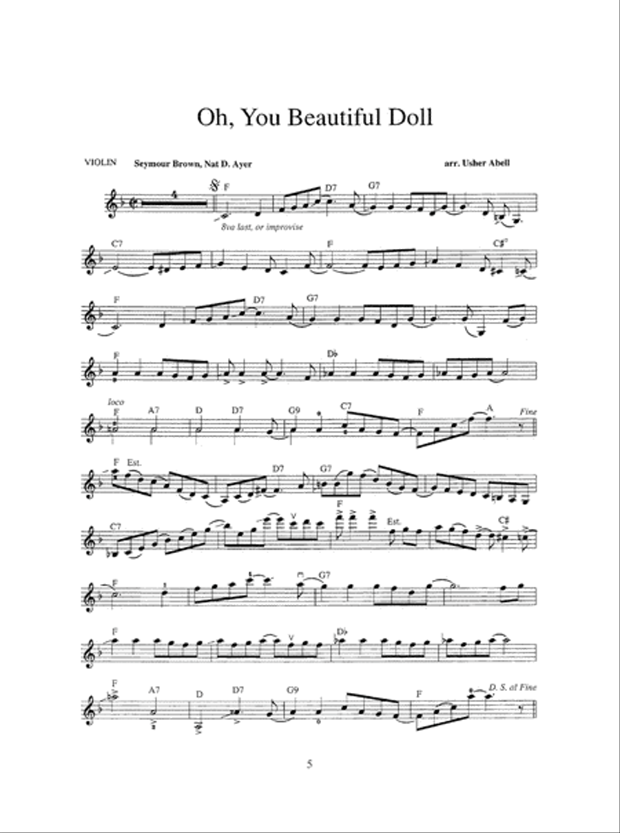 Jazz Violin Solos Violin Solo scores gallery preview page 6