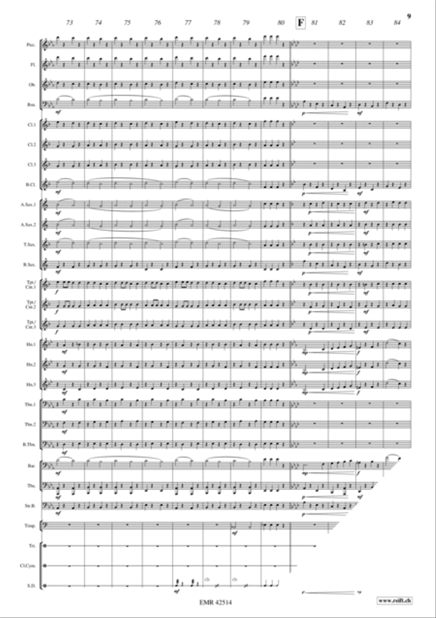 Grande Vitesse Concert Band scores gallery preview page 9