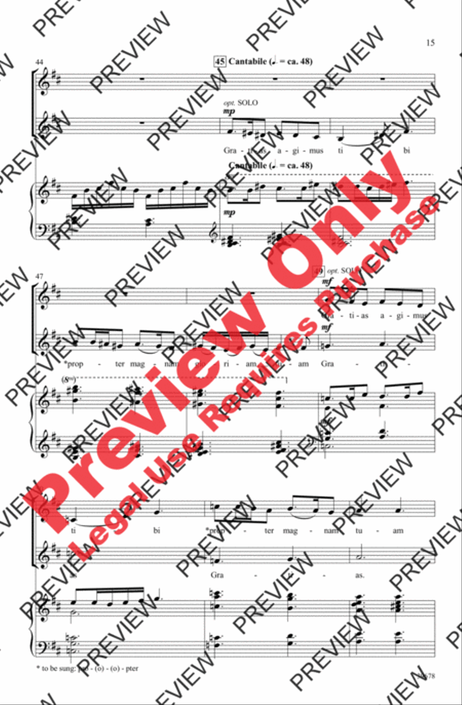 Missa Festiva Women's Choir scores gallery preview page 16