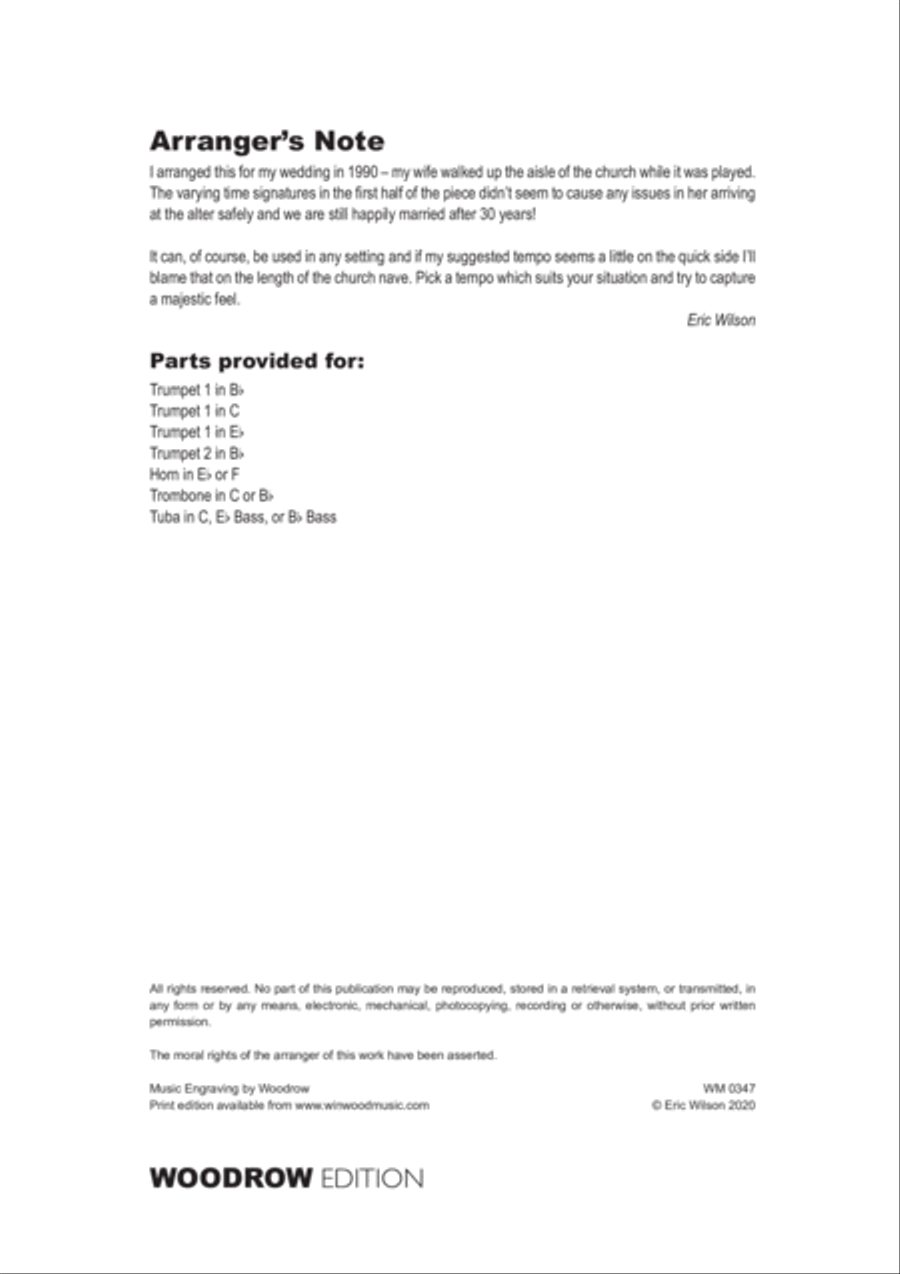 Promenade (Pictures at an Exhibition) Brass Ensemble scores gallery preview page 2