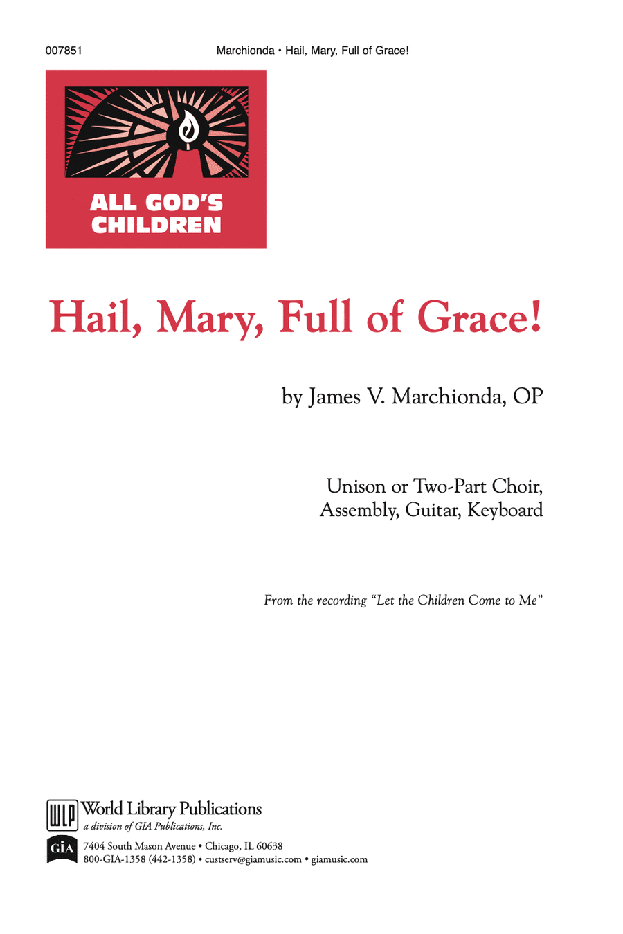 Hail Mary Full of Grace
