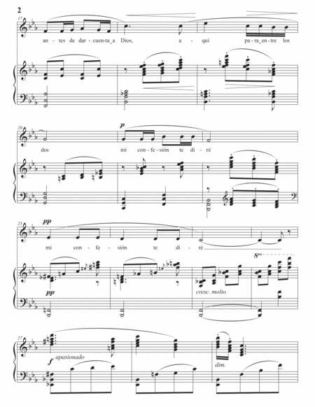 TURINA: Nunca olvida, Op. 19 no. 2 (transposed to E-flat major)