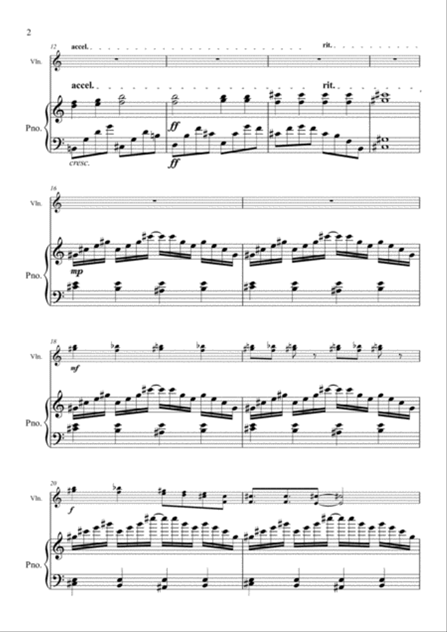 Morning Madness Violin Solo scores gallery preview page 2