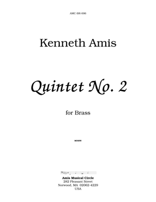 Book cover for Quintet No.2 for Brass