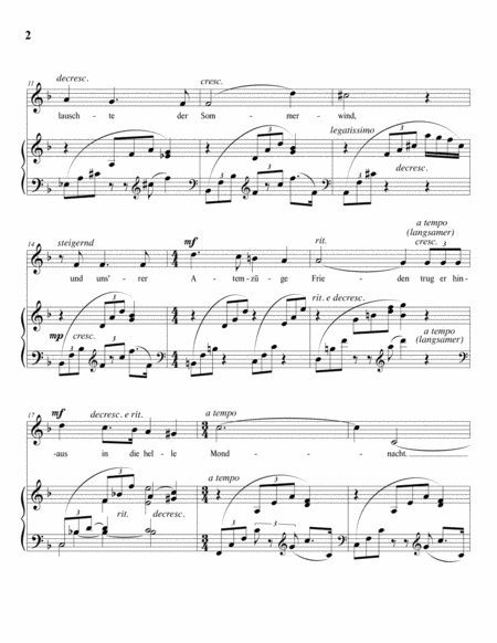 MARX: Selige Nacht (transposed to F major)