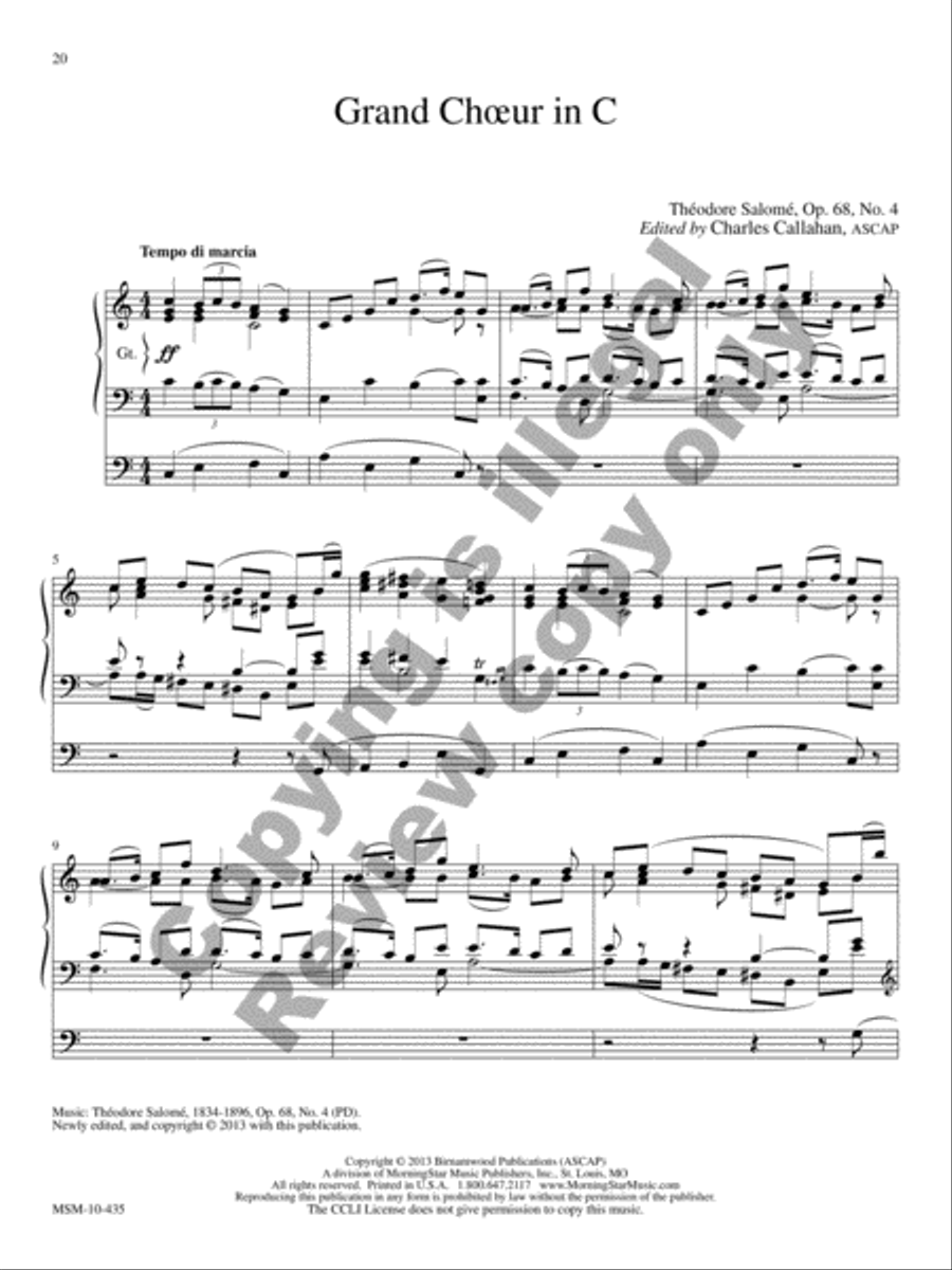 Alleluia Organ scores gallery preview page 7