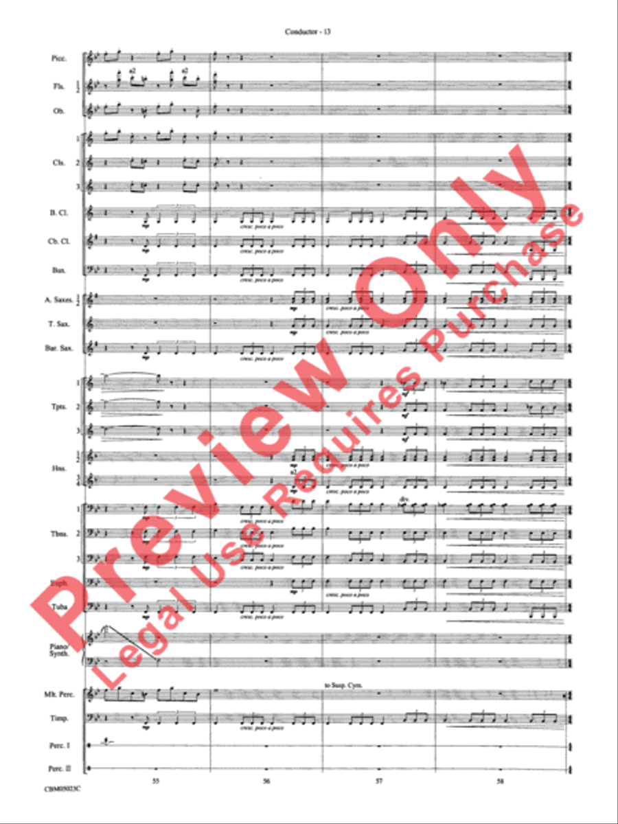 Symphonic Suite from Star Wars: Episode III Revenge of the Sith Concert Band scores gallery preview page 16