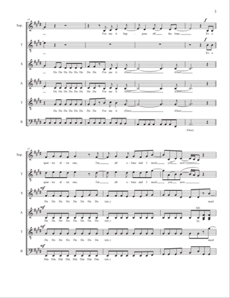 Need You Now 4-Part scores gallery preview page 4