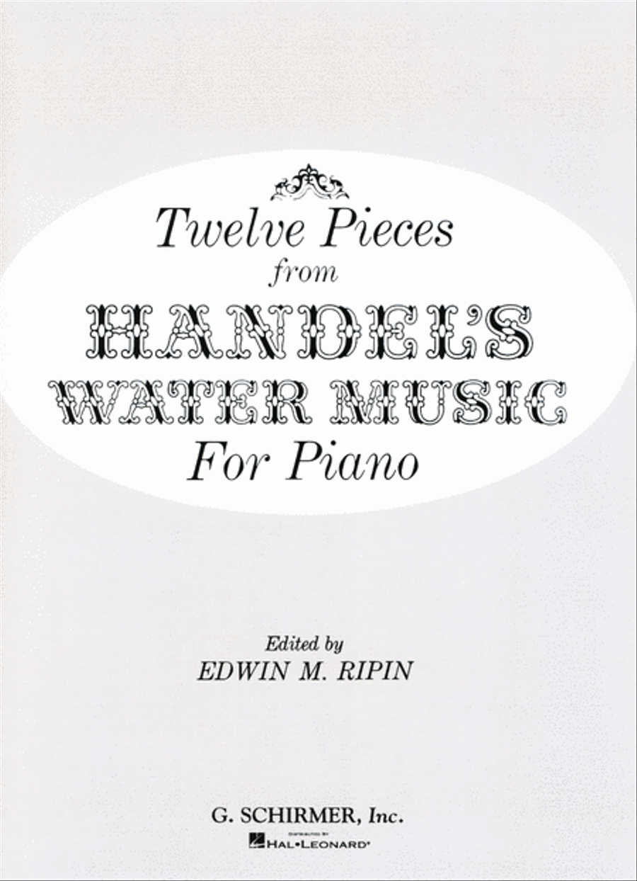 12 Pieces from Water Music Piano Solo scores gallery preview page 1