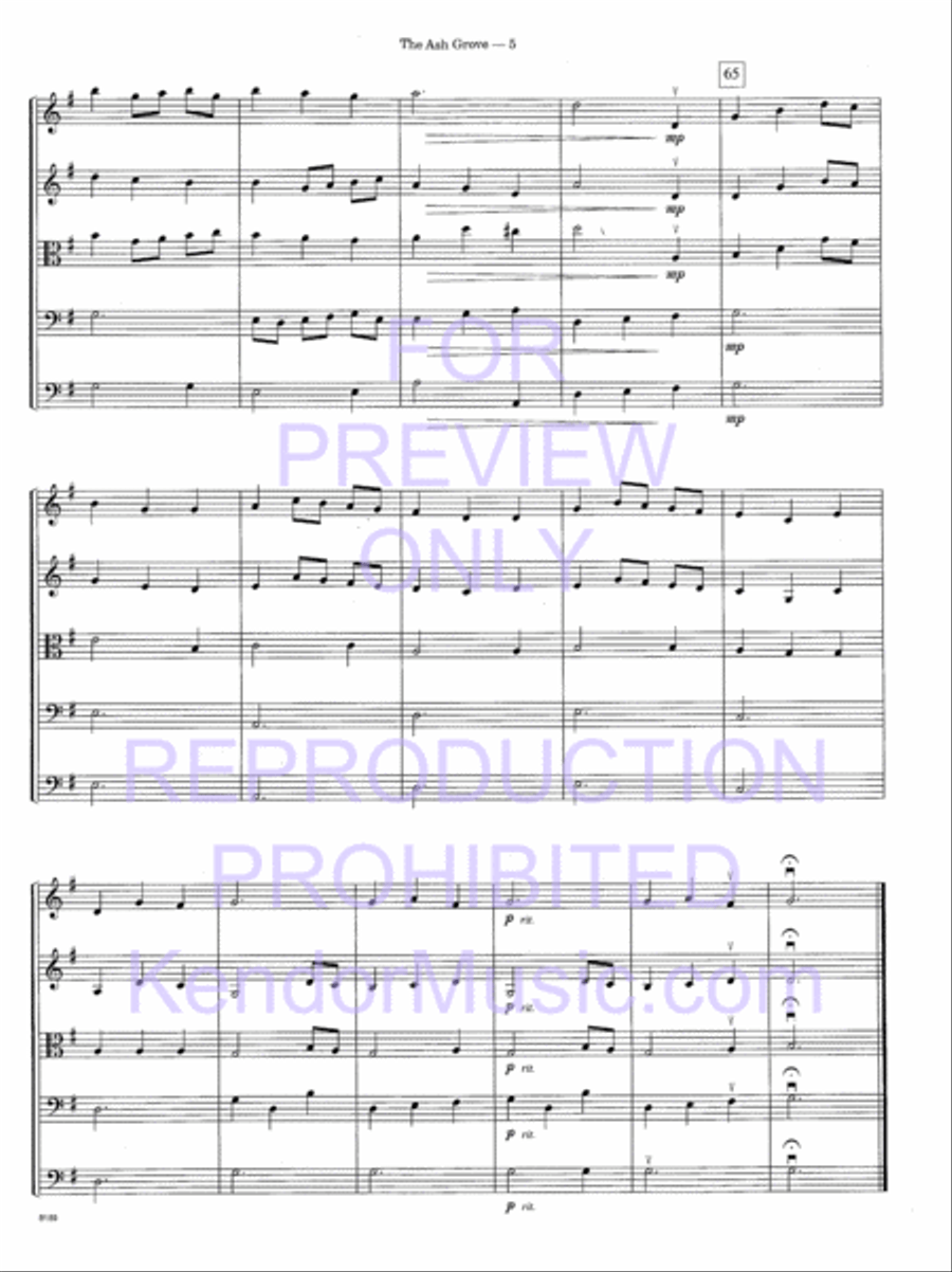 Ash Grove, The Ash Grove, The String Orchestra scores gallery preview page 8