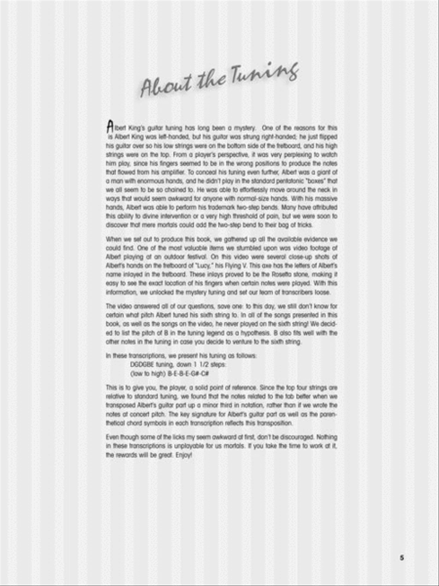 The Very Best of Albert King Electric Guitar scores gallery preview page 5