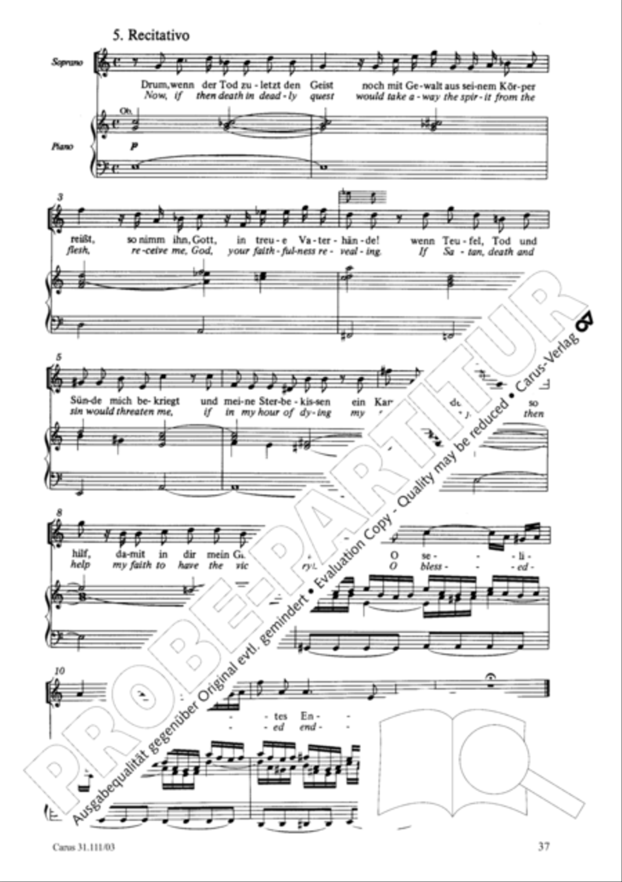 God's will is best, it shall be done (Was mein Gott will, das g'scheh allzeit) 4-Part scores gallery preview page 38
