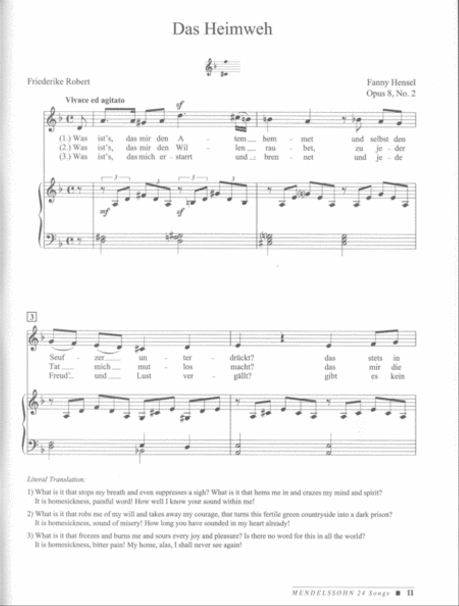 Mendelssohn -- 24 Songs