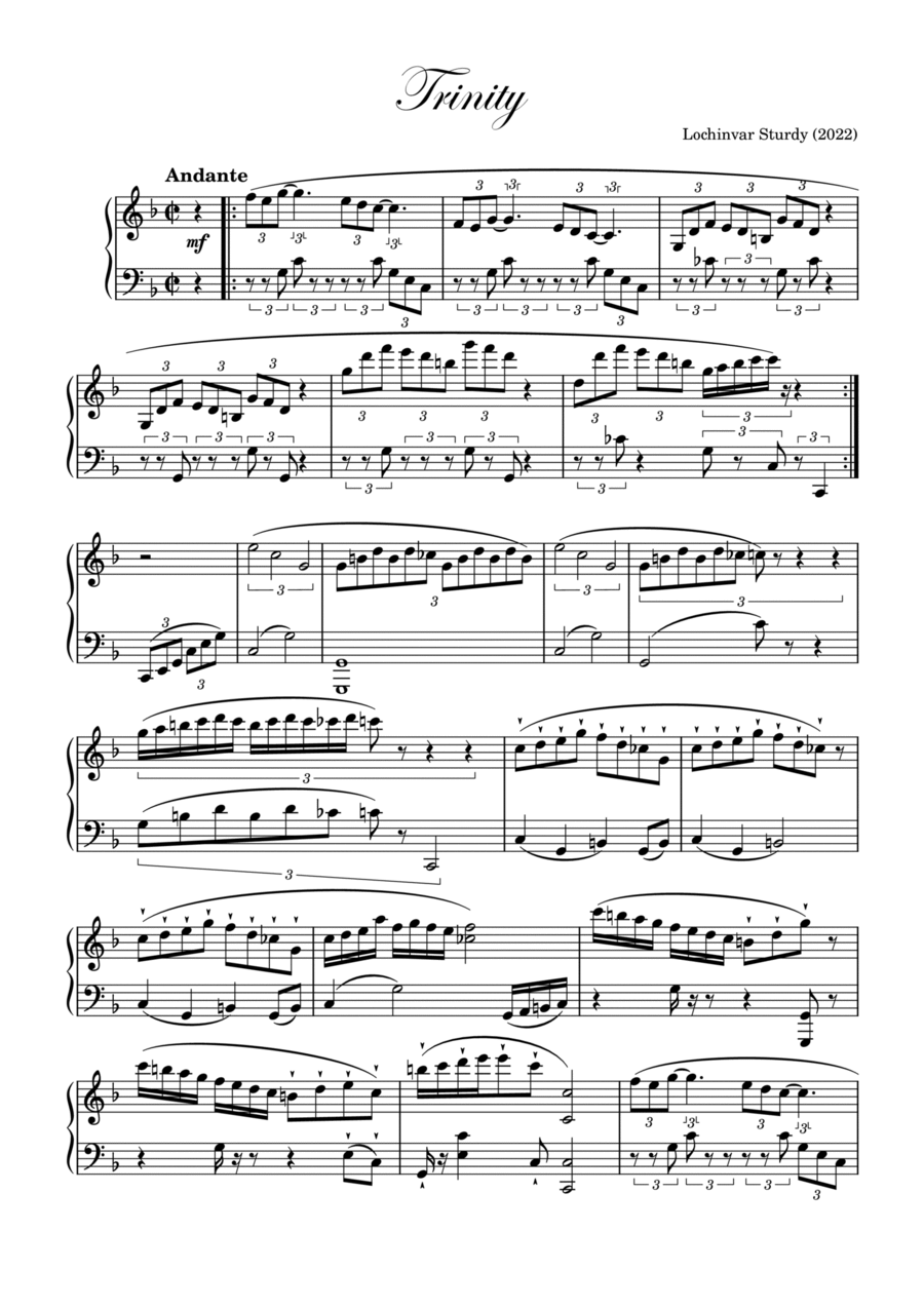 Trinity Trinity Piano Solo scores gallery preview page 1