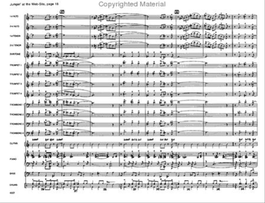 Jumpin' At the Website Jazz Ensemble scores gallery preview page 18