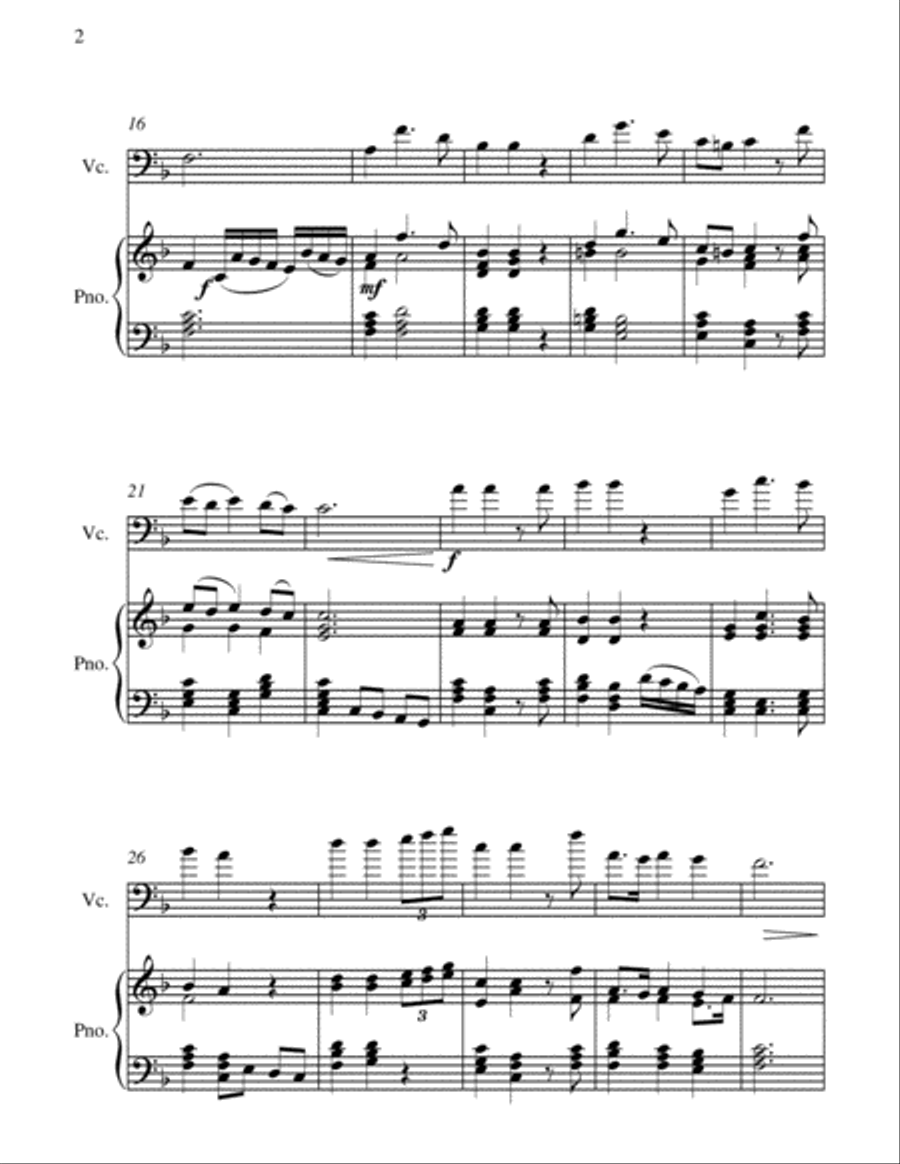 Lascia Ch'io Pianga - From Opera 'Rinaldo' - G.F. Handel ( Violoncello and Piano) Chamber Orchestra scores gallery preview page 6