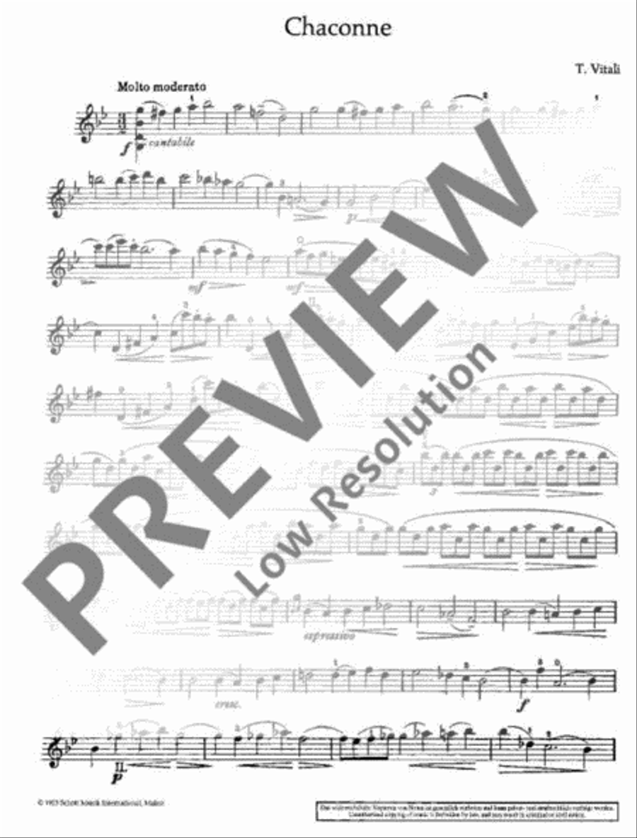 Chaconne Violin Solo scores gallery preview page 18