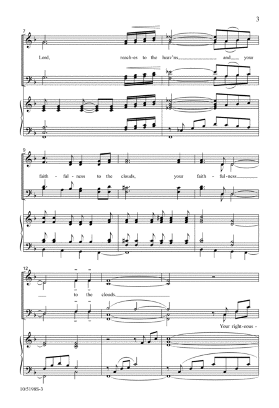 The Abundance of God's House 4-Part scores gallery preview page 3
