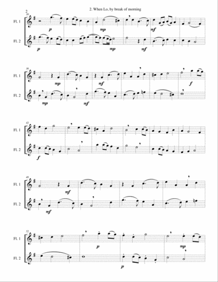 12 easy Canzonets for flute duo Flute Duet scores gallery preview page 4