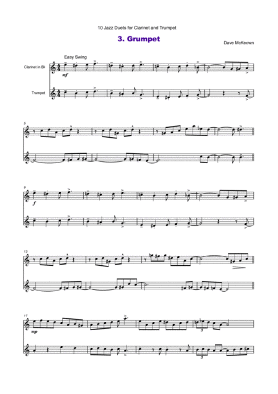 Clarinet hotsell and trumpet