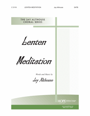 Lenten Meditation