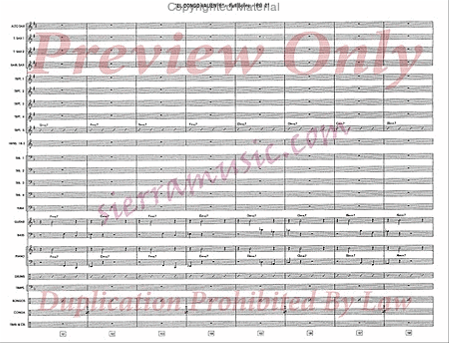 El Congo Valiente El Congo Valiente Jazz Ensemble scores gallery preview page 22