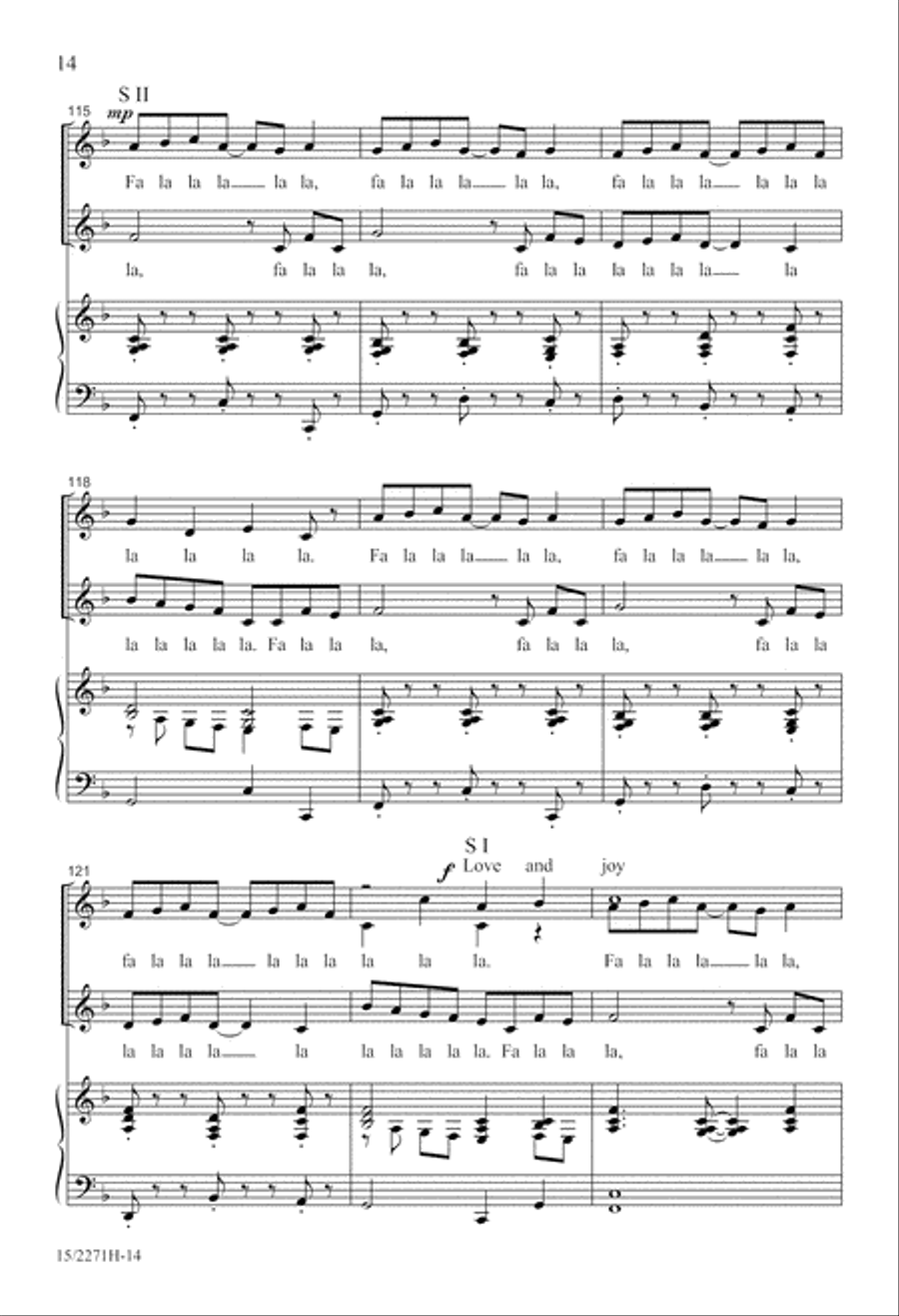Here We Come A-Caroling! Here We Come A-Caroling! SSA scores gallery preview page 15