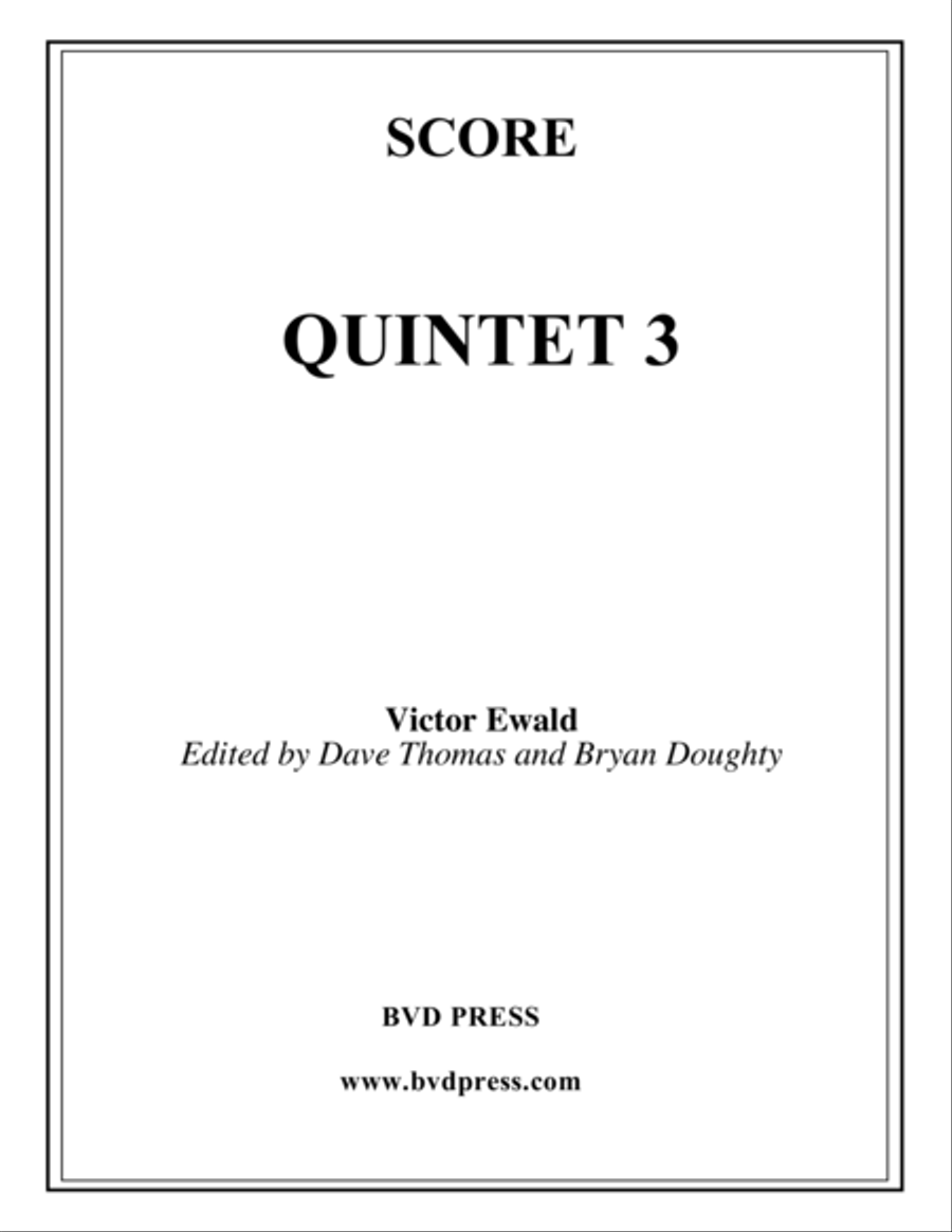 Quintet No. 3 Brass Quintet scores gallery preview page 1