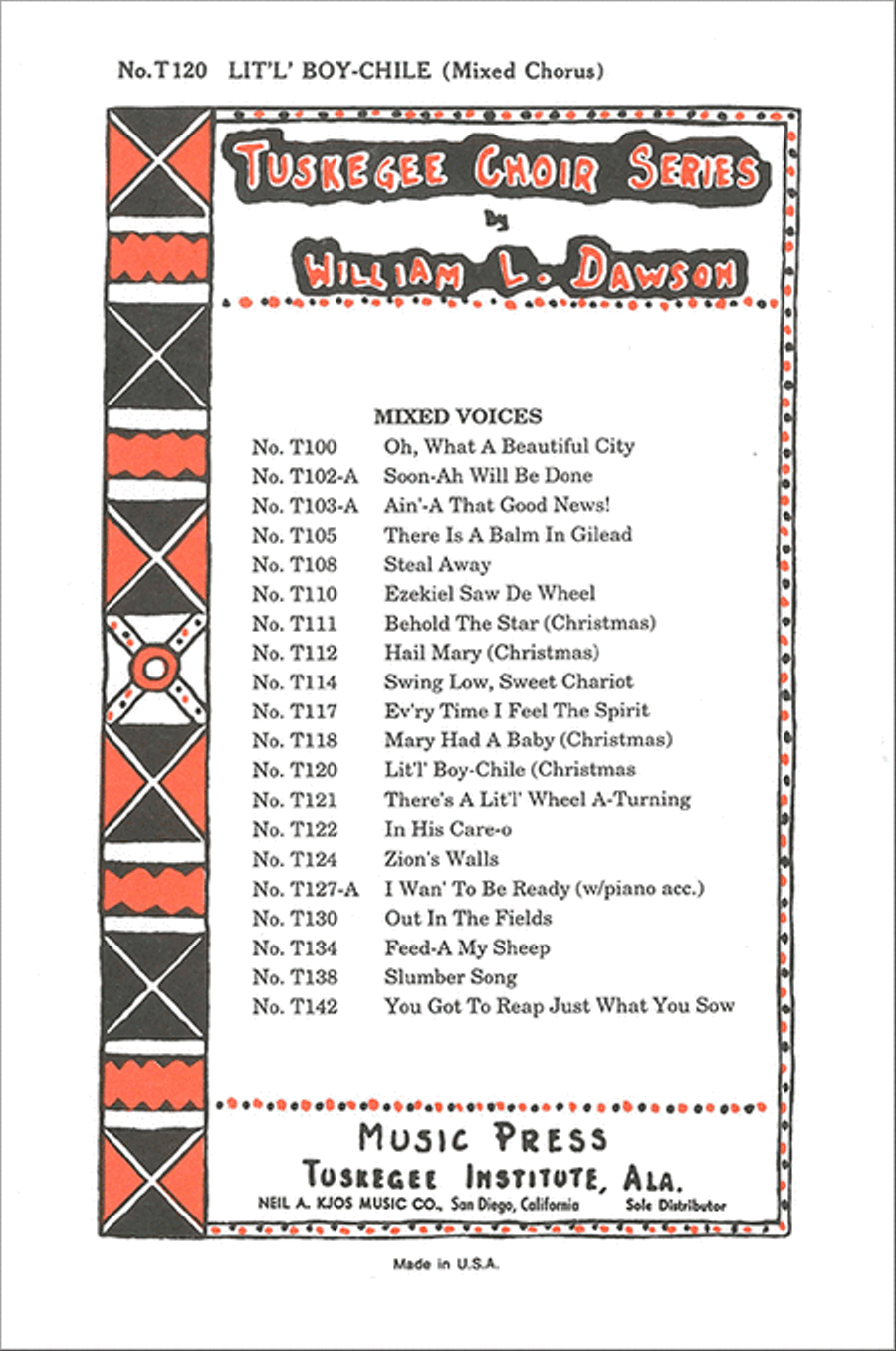 LitL Boy-Chile SATB 4-Part scores gallery preview page 1