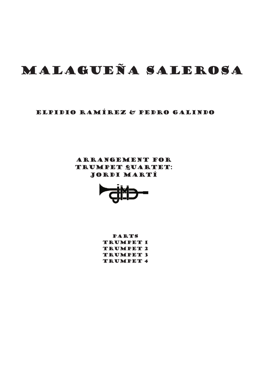 Malaguena Salerosa Brass Quartet scores gallery preview page 2
