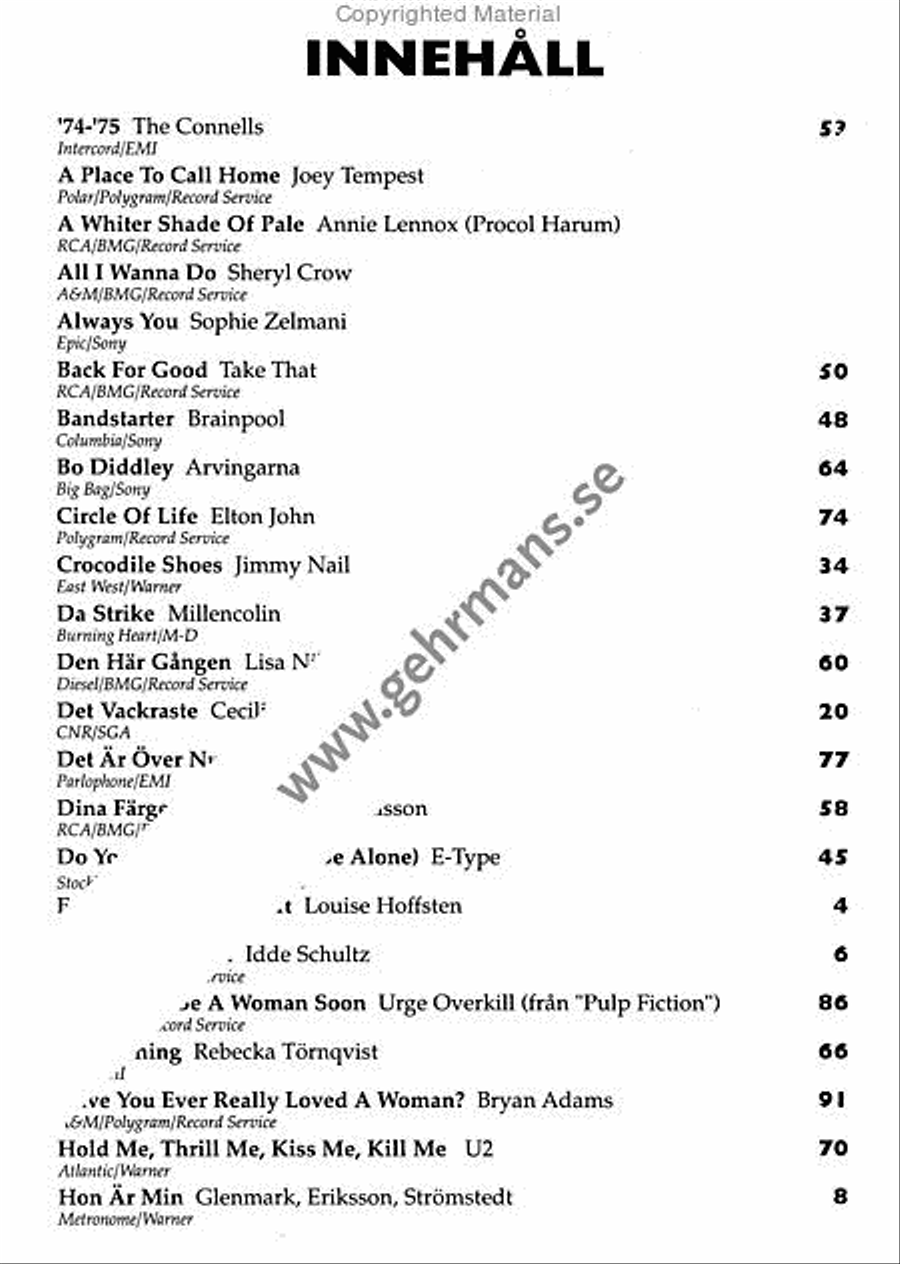 Pop 95 Pop 95 Piano, Vocal, Guitar scores gallery preview page 2