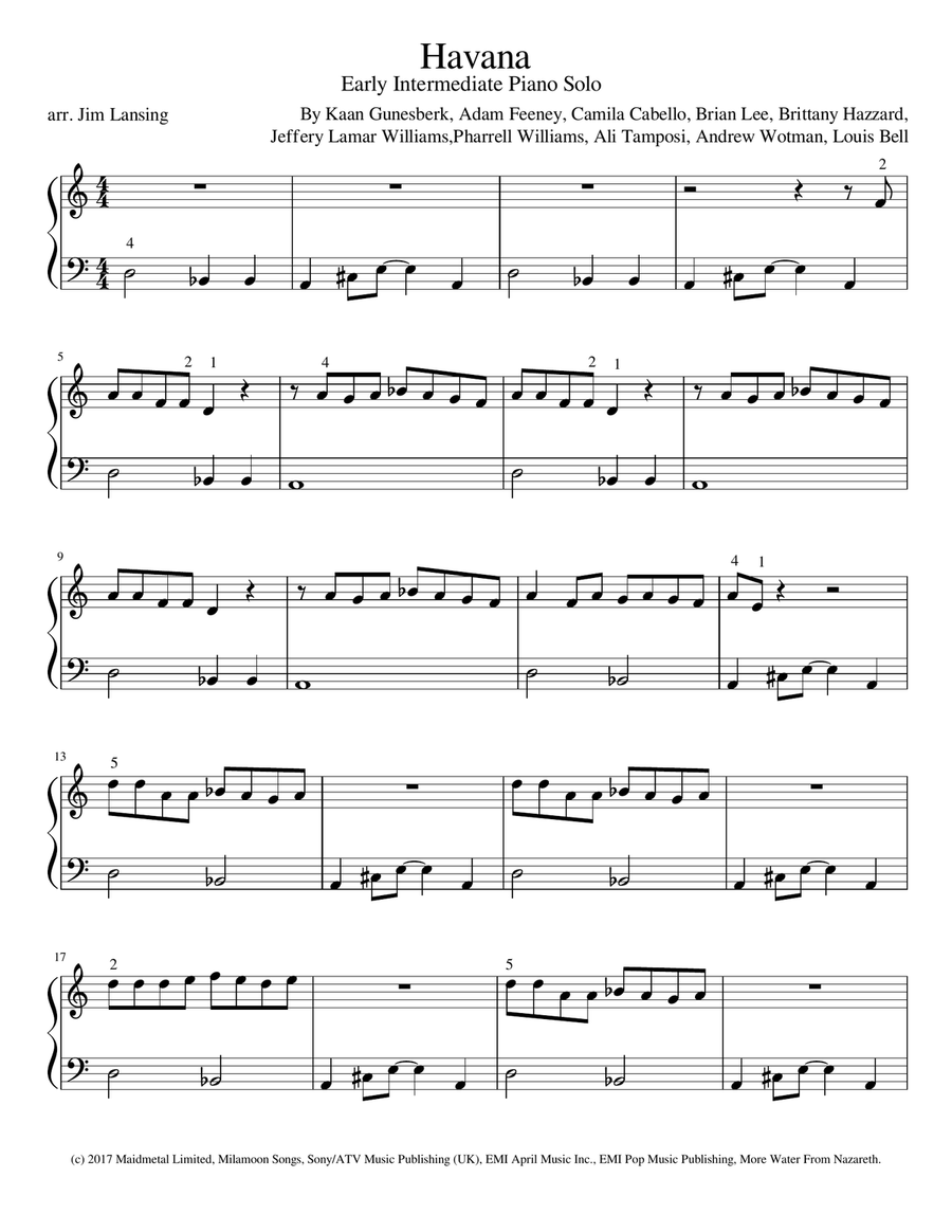 Havana Piano Method scores gallery preview page 2