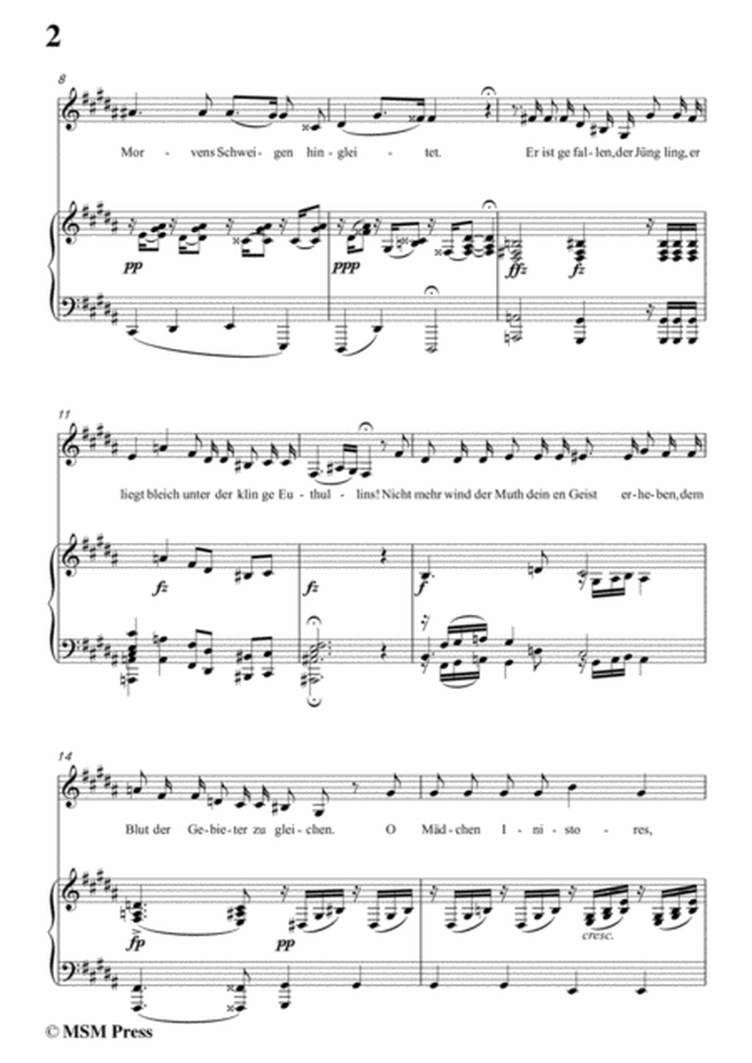 Schubert-Das Mädchen von Inistore in g sharp minor,for voice and piano image number null