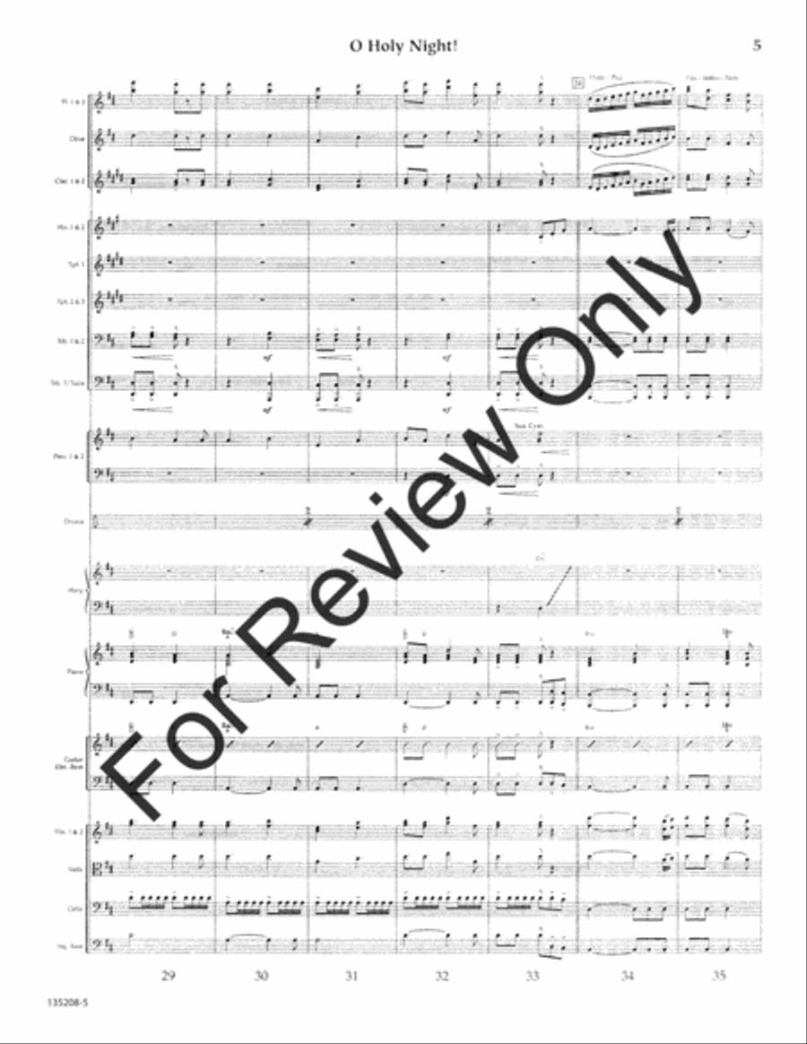 O Holy Night O Holy Night Orchestra scores gallery preview page 6