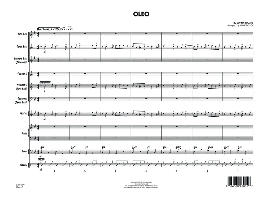 Oleo - Conductor Score (Full Score) Conductor Score scores gallery preview page 1