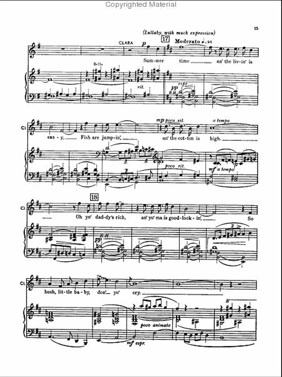 Porgy and Bess Voice scores gallery preview page 4