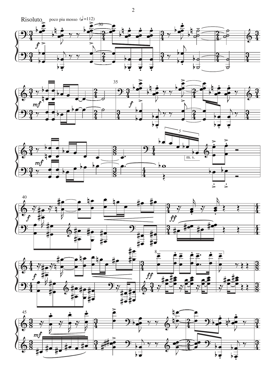 DIARY OF A MADMAN - suite for piano Piano Solo scores gallery preview page 3