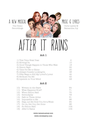 After it Rains - A New Musical - Piano/Vocal Score PDF (the full musical)